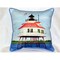 Betsy Drake HJ742 Drum Point Lighthouse Large Large Indoor-Outdoor Pillow 18x18
